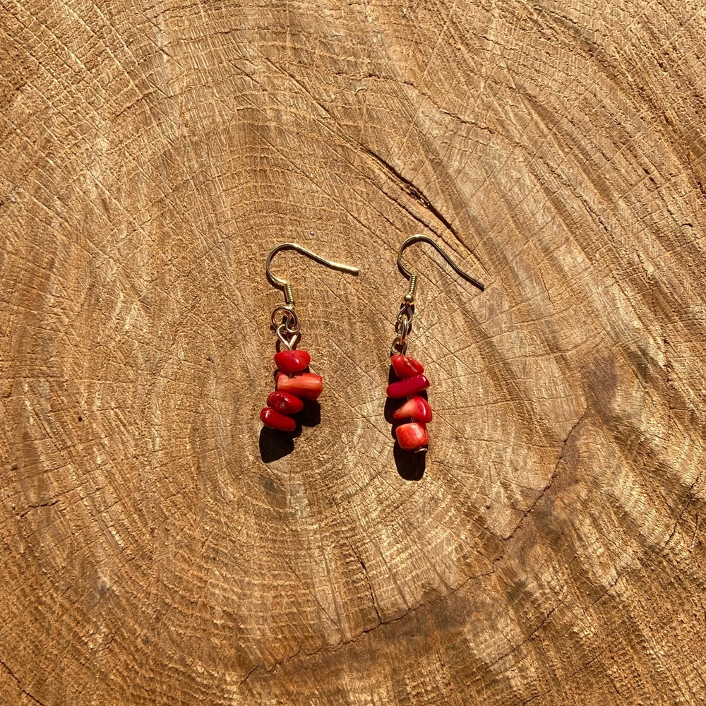 3 for $10 handmade Red Jasper earrings